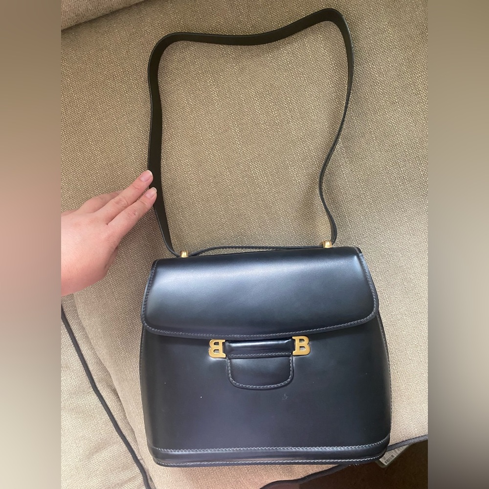 Bally Black Leather Shoulder Bag